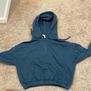 Alo yoga crop quarter zip hoodie sweatshirt